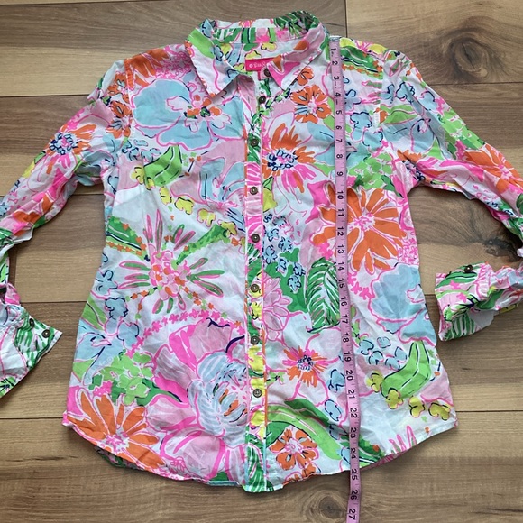Lilly Pulitzer X Target Nosey Posey Floral Blouse - Picture 6 of 9
